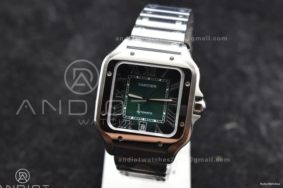 SmartLinks Edition Bracelet de Dial on 1:1 MIYOTA Youthful Green Cartier Santos BVF Best SS 1057 40mm 0509